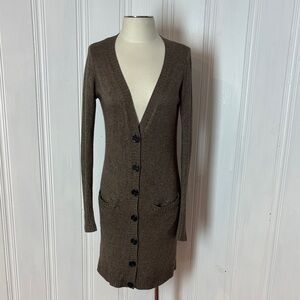 ZARA Silk and Cashmere Long Cardigan – Size Medium